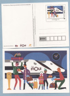 2024 TGV INOUI TARIF INTERNATIONAL LA POSTE-SNCF BONNE ANNÉE 2024  RARE    TIRAGE DE 1000 EXEMPLAIRES - Prêts-à-poster:Stamped On Demand & Semi-official Overprinting (1995-...)