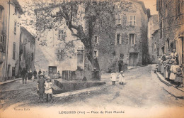 LORGUES (Var) - Place Du Petit Marché - Fontaine, Arbre - Lorgues