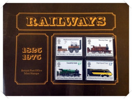 1975 Special Presentation Pack No. 73 - Railways 150th Anniversary Stamps HRD4 - Presentation Packs
