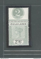 1894-96 Zululand - South Africa - Stanley Gibbons N. 26 - Numero Di Tavola - MNH** - Other & Unclassified