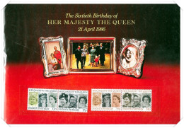 1986 MNH Stamp Souvenir Booklet For 60th Birthday Of Her Majesty The Queen HRD4 - Presentation Packs