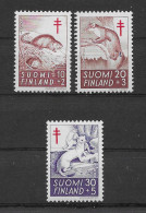 Finnland 1961 Tiere Mi.Nr. 536/38 Kpl. Satz ** - Ungebraucht