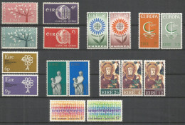 IRLANDA YVERT NUM. 155/156 157/158 167/168  187/188 239/240 274/275 285/287 Y 289/290 ** SERIES COMPLETAS SIN FIJASELLOS - Unused Stamps