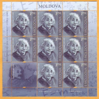 2019 Moldova Moldavie  Sheet  Albert Einstein Germany Mint - Albert Einstein