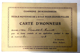 LUSTIN  -  Schaerbeek  - Bruxelles - Ecole Moyenne Jeunes Filles - DRONSART Henriette - Directrice Alice AUBERT - Educazione, Scuole E Università