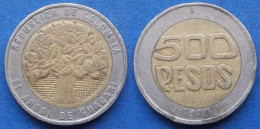 COLOMBIA - 500 Pesos 1994 "Guacari Tree" KM# 286 Republic - Edelweiss Coins - Colombia