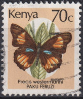 1988 Kenia ° Mi:KE 418, Sn:KE 428, Yt:KE 414, Blue-spot Pansy (Precis Westermanni), Butterflies (1988) - Kenya (1963-...)