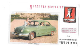 BUVARD VINS PRIMIOR - N° 6 -  AUTOMOBILE DYNA PANHARD - DIMENSIONS 20 X 12 - Automotive