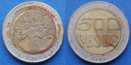 COLOMBIA - 500 Pesos 2005 "Guacari Tree" KM# 286 Republic - Edelweiss Coins - Colombia