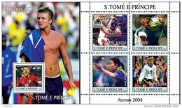 S. Tomè 2004, Olympic Games In Athens, Football, 4val In BF +BF - Estate 2004: Atene