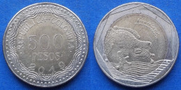 COLOMBIA - 500 Pesos 2019 "Glass Frog" KM# 298 Republic - Edelweiss Coins - Colombia