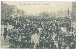 LAT 50 - 4259 LIBAU, Market - Old Postcard - Used - 1916 - Lettonie