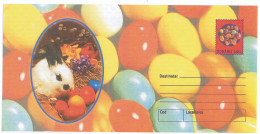 IP 2001 - 44 Rabbit & EGGS, Romania - Stationery - Unused - 2001 - Konijnen