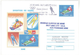 IP 2001 - 0225c U. S. A. SALT LAKE CITY- USA - SLEDGE WOMEN - Winter Olympic Games - Stationery - Used - 2001 - Inverno2002: Salt Lake City