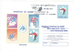 IP 2001 - 0233a U. S. A. SALT LAKE CITY 2002 - SKI Women - Winter Olympic Games - Stationery - Used - 2001 - Inverno2002: Salt Lake City