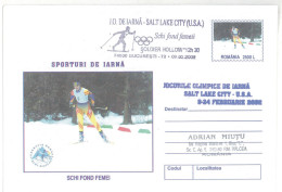 IP 2001 - 0234c U. S. A. SALT LAKE CITY 2002 - SKI Women - Winter Olympic Games - Stationery - Used - 2001 - Inverno2002: Salt Lake City