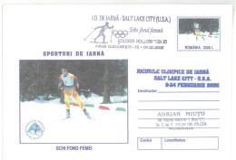 IP 2001 - 0234c U. S. A. SALT LAKE CITY 2002 - SKI Women - Winter Olympic Games - Stationery - Used - 2001 - Invierno 2002: Salt Lake City