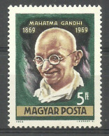 Hungary 1969 Mi 2544 MNH  (ZE4 HNG2544) - Mahatma Gandhi