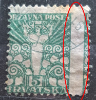 ALEGORY OF PEACE-5 FL-ERROR-HRVATSKA-CROATIA-1919 - Croatie