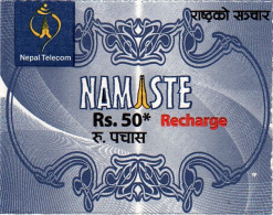 Nepal Telecom Rs.50 Mobile Mini Recharge Card Used - Népal