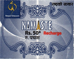 Nepal Telecom Rs.50 Mobile Mini Recharge Card Used - Nepal