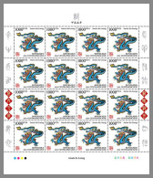 CENTRAL AFRICAN 2023 MNH Year Of The Dragon Jahr Des Drachen M/S VI – OFFICIAL ISSUE – DHQ2407 - Chinese New Year