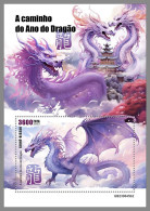 GUINEA-BISSAU 2023 MNH Year Of The Dragon Jahr Des Drachen S/S II – OFFICIAL ISSUE – DHQ2407 - Chinese New Year