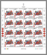 CENTRAL AFRICAN 2023 MNH Year Of The Dragon Jahr Des Drachen M/S II – OFFICIAL ISSUE – DHQ2407 - Chinese New Year