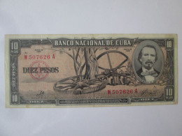 Cuba 10 Pesos 1960 Banknote Very Good Conditions,sign.Che Guevara See Pictures - Cuba