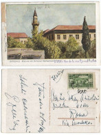 Syria Damascus Rue Djemal Pacha Color PPC From Lebanon 8aug1936 With 1 Stamp To Italy - Liban