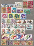 Russia USSR Sport Olympic Games Old Used (o) Stamps Lot 11 Complete Sets #V50 - Mezclas (max 999 Sellos)