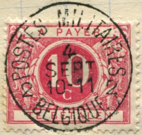 COB N° : TX   5 (o) Postes Militaires 2 - Briefmarken