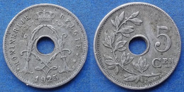 BELGIUM - 5 Centimes 1925 Dutch KM# 67 Albert I (1909-1934) - Edelweiss Coins - 5 Cents