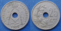 BELGIUM - 25 Centimes 1927 French KM# 68.1 Albert I (1909-34) - Edelweiss Coins - 25 Cents