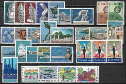 GREECE 1967 Complete All Sets MNH Vl. 1001 / 1030 - Ganze Jahrgänge