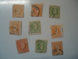 GREECE USED SMALL HERMES HEADS   STAMPS  LOT 9 - Otros & Sin Clasificación