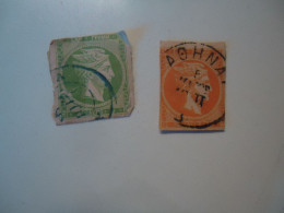 GREECE USED  LARGE HERMES HEADS   STAMPS  LOT 2 - Usati