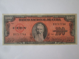 Cuba 100 Pesos 1959 Banknote See Pictures - Cuba