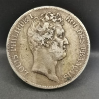 5 FRANCS ARGENT 1831 D LYON LOUIS PHILIPPE I TIOLER TRANCHE EN CREUX FRANCE / SILVER - 5 Francs