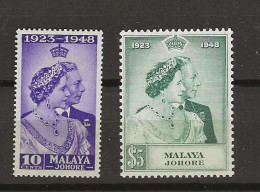 1948 MNH/MH Johore Mi 113-24 (high Value **) - Johore