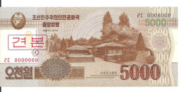 COREE DU NORD 5000 WON 2013 UNC P 67 S - Korea, Noord