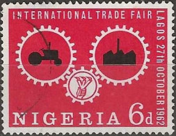 NIGERIA 1962 International Trade Fair, Lagos - 6d. Cogwheels Of Industry FU - Nigeria (1961-...)