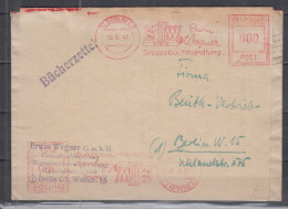 Berlin  BÜCHERZETTEL Mit 2x Absenderfrei-o Berlin C2/3.5.47 000 Und 006 Erwin Wegener Grossbuchhandlung - Machines à Affranchir (EMA)