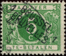 COB N° : TX  12 A (o) BRUSSEL 1 BRUXELLES - Briefmarken