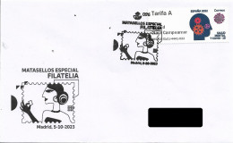 SPAIN. POSTMARK. STAMP FAIR. MADRID. 2023. ATM - Otros & Sin Clasificación