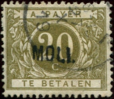 COB N° : TX   6 A (o) MOLL - Briefmarken