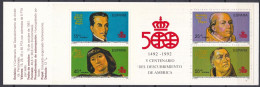 Espagne Carnet 1991 500e Anniversaire De La Découverte De L'Amérique  (A) - Booklets