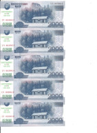 COREE DU NORD 2000 WON 2018 UNC P CS22 ( 70e Anniversaire) ( 5 Billets ) - Corée Du Nord