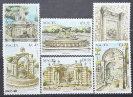 Malta 2013, Fountains, MNH Stamps Set - Malta