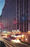 NEW YORK, HOTEL EDISON, ARCHITECTURE, CAR, FLAGS, UNITED STATES, POSTCARD - Otros Monumentos Y Edificios